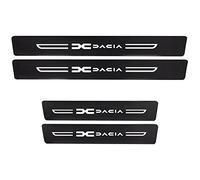 4pcs Barres De Seuil De Porte en Fibre De Carbone pour Dacia Lodgy Logan Sandero Stepway Sandero Bandes Décoratives De Seuil Autocollant Résistant Aux Rayures