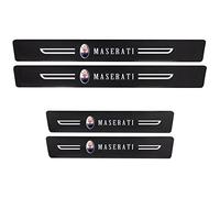 4pcs Barres De Seuil De Porte en Fibre De Carbone pour Maserati Gransport Cinquettroporte Gran Cabrio Turismo Levante Ghibli Bandes Décoratives De Seuil Autocollant Résistant Aux Rayures