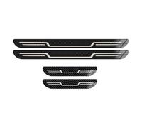 4Pcs Barres de Seuil de Porte Voiture Acier Inoxydable pour Smart EQ ForTwo EQ ForTwo Cabrio EQ ForFour #1 Forfour Fortwo, Protection Anti-Rayures Anti-Usure,E Carbon Fiber
