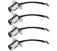 4pcs BAY15D 1157 Support de Lampe Adaptateur LED Support de Douille d'ampoule Câblage Harnais Sockets Accessoires Rechange pour Clignotant Feu Stop Feu arrière 12-24V 10cm
