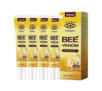 (4pcs)Bee Venom Eye Cream Remove Dark Circles Lightening Anti Eye Bag Puffiness Firming Skin Fade Fine Lines Nourish Lifting Skincare
