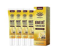 (4pcs)Bee Venom Eye Cream Remove Dark Circles Lightening Anti Eye Bag Puffiness Firming Skin Fade Fine Lines Nourish Lifting Skincare