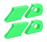 4pcs Bike Crank bras Protecteur Couverture en silicone pour le bicyclette de montagne Crankset - Proof, résistant aux rayures, accessoires de manivelle à l'épreuve des chocs (Vert)