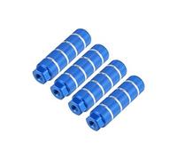 - 4pcs BMX VTT Vélo Arrière Pied Repose-pieds Repose-pieds Bleu Adapté 3/8 Pouce Essieux