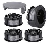 4Pcs Bobine Fil pour BOSCH UniversalGrassCut Coupe Bordure 18 18-26 18-260 F016800570 avec Couverture 6m de fil de 1 6mm de diamètre