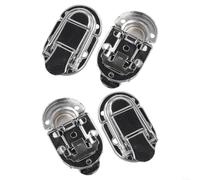 4Pcs Boîte à Bijoux Fermoir Métal 55x35mm Verrouillage(Silver) | Design esthétique, finition vintage, protège trésors, installation pour facile, incluses