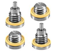 4Pcs Bouchon de Vidange d'Huile d'Unité Inférieure, Vis de Carter d'Engrenage Magnétiques et Non Magnétiques avec Joints for Mercury MerCruiser Moteur Hors-Bord Remplace 79953Q04
