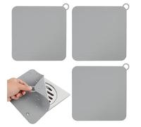 4PCS Bouchon Douche Anti Odeur, 19.7cm×19.7cm, pour Salle De Bain Et Sanitaire, Bonde Douche Anti Odeur Efficace Contre Remontee D Odeur Et Protection Durable De Vidange