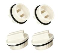 4pcs Bouchon hivernage Piscine,PVC d'hivernage Piscine 1.5 Pouces Bouchon | Retour d'hiver Bouchon de Buse de Piscine avec Joint Torique Bouchons de Tuyau de Piscine fileté avec Joint