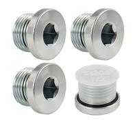 4PCS Bouchon Obturateur,Bouchon Robinet Étanchéité Tuyau 1/2 Accessoire de Plomberie Résistant pour Raccords et de Tuyau Fileté Métal 1/2 Universel