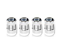 4Pcs Bouchons de Valve de Pneu pour Volvo S80 2007-2016, Résistant Corrosion Aluminium Couvre Valve Anti Poussière avec Joint Caoutchouc,Silver