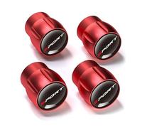 4Pcs Bouchons de Valve en Aluminium pour BYD ATTO 3 Song Plus Tang Han Tan, Bouchon Valve Résistant à l'eau et à laPoussière,Pneus VoitureavecJoint,Red