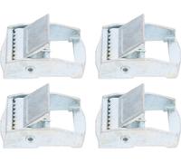 4pcs boucle de pose de zinc pour les charges de haute performance ceinture tendeur fixe -boucle à cliquet (20 mm)