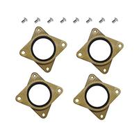 4pcs Brass & Rubber Stepper Motor Vibration Damper Shock Absorber Pad with M3 Screws Compatible with17 Stepper Motor Replacement for CR-10/CR-10S/CR-10 V2/Ender 3/Ender 3 Pro 3D Printer Maiju