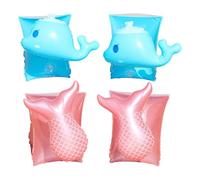 4PCS Brassard Enfant CHUNLINLAODA-Brassards gonflables Brassards de Natation gonflables pour Enfants Brassards Sécurisés Enfant 2-6 Ans Flotteurs Gonflables avec Valve Anti-Fuite Mixte Enfant (Rose)
