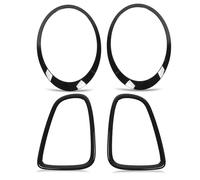 4pcs Brillant Noir Phare Arrière Surround Garniture Remplacement Compatible Avec Mini R56 R57 R58 R59 Cooper S Jcw 20072015