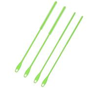 4pcs Brosse Paille Silicone Extra Longue, 24cm Brosse de Nettoyage de Paille Réutilisable 6mm et 8mm Flexible Brosse de Paille pour Pailles en Verre Métallique (Vert)