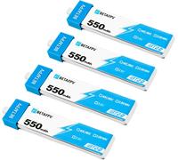 4pcs Bt2.0 550mah 1s Battery 3.8v 40c/80c Lipo Battery With Bt2.0 Connector Compatible For 75-85mm 1s Fpv Racing Whoop Drone Quadcopters Like Meteor75 Pro Fpv Drone