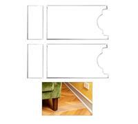 4pcs Butées Canapé et Lit Transparentes, Entretoise Meuble Universelles en Acrylique pour Prévenir Risques d'Incendie Liés aux Radiateurs et Garder de Espace pour Prises