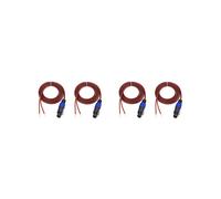 4Pcs Câble Haut-Parleur Speakon Fil Nu Câble à Extrémité Ouverte, Speakon Vers Haut-Parleur Fil Cordon Audio Amplificateur Cordon de Connexion
