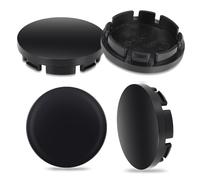 4Pcs Cache Moyeu 56mm, Cache Moyeu Seat Universels, Enjoliveurs Centre de Roue de Voiture en Noir Compatible avec Mercedes et VW et Audi, Cache Jante pour Accessoires Voitures (OD 56mm ID 53mm)