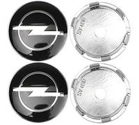 4Pcs Cache Moyeux Enjoliveurs, pour Opel 60mm Logo Badge Chromé Alliage Plastique Voiture Accessoires Capuchon moyeu emblèmes