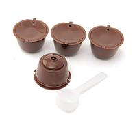 4pcs Café Capsules Rechargeables Remplissage Plus De 200 Fois Réutilisables Café Pods pour Dolce Gusto Brewers