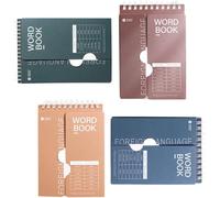 4pcs Cahiers De Vocabulaire Portable En Papier Cahiers Mémoires Pour Apprentissage Des Mots Idéal Pour Étudiants Et Professionnels - Taille 10 X 14 Cm Couleur Aléatoire