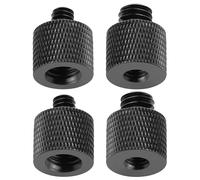 4pcs Camera Screw Adapter Thread 1/4" Male to 3/8" Female and 3/8" Male to 1/4" Female Adapter Set for Camera Monitor Tripod Stand