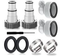4PCS Caoutchouc Adaptateur Tuyau pour Pompe,Raccord pour Tuyau Piscine Intex Ø 32 et 38 mm
