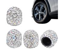 4pcs Capes de soupape de Pneu Fuite à l'épreuve la poussière en Strass