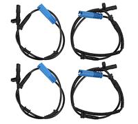4pcs Capteur de vitesse de roue ABS Ensemble de remplacement avant et arrière pour les systèmes de freinage de verrouillage Boîtier en plastique renforcé Premium avec connexions