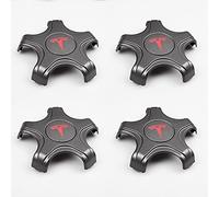 4pcs Capuchon de Centre de Roue pour Tesla Model 3 Enjoliveurs Auto Centre de Roue de Voiture Caches Moyeu Jante Centre D'emblème Housse de Remplacement,B