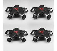 4pcs Capuchon de Centre de Roue pour Tesla Model 3 Enjoliveurs Auto Centre de Roue de Voiture Caches Moyeu Jante Centre D'emblème Housse de Remplacement,C
