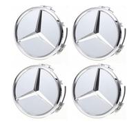 4pcs Capuchons De Centre De Roue (Compatible-75bz-Sliver) Pour Mercedes Benz, 75mm/2.95 Capuchons De Moyeu De Roue De Voiture Couvercle De Moyeu Abs