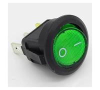 4Pcs Car 220V Round Rocker Dot Boat LED Light Toggle Switch SPST ON/OFF Top Sales Controls NWPNLXEA(Green)