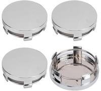 4Pcs Car Cache Moyeu pour Peugeot Coupe 207/307 /406/407 /9x8 /e-Legend/RCZ, Centre de Jante Capuchons De Centre Enjoliveurs De Roue Voiture Accessoires,Silver-60mm