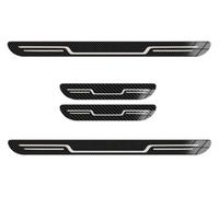 4Pcs Car Door Sill Protectors Stainless Steel Kick Plates