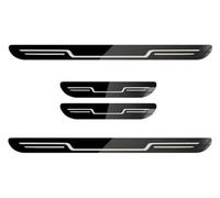 4Pcs Car Door Sill Protectors Stainless Steel Kick Plates