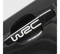 4pcs Car Styling Fashion Creative Car Decorative Decals WRC Body Reflective Vinyl Stickers Handle White
