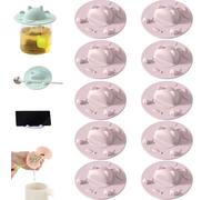 4PCS Cat Silicone Cup Covers with Tea Bag Holder,Reusable Dustproof Mug Lids/Tea Bag Squeezer,2/4/6 PCS Cute Silicone Tea Bag Holder for Coffee,Drinks & Milk Tea (Purple,6PCS)