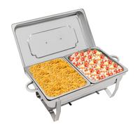 4PCS Chafing Dish Buffet Warmer Set, Buffet Server und Warmer, Edelstahl Food Warming Container
