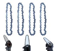 4pcs,Chaîne de tronçonneuse,Chaîne de scie de 6 pouces,Chaîne de tronçonneuse durable,Maillons d'entraînement de chaîne de tronçonneuse,idéal pour le jardinage domestique et les chutes d'arbres