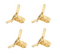 4pcs Charnière à Ressort 90 Degrés Angle Charnière Support Pour Laiton Antique Bijoux Cadeau Vin Case Coffret Jaune