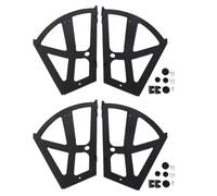 4PCS Charnière d'armoire à tiroirs à chaussures, 10,2x7,9 pouces cadre plaque ouverte, support tournant, charnières meuble chaussures ABS plaque ouverte pour meubles maison