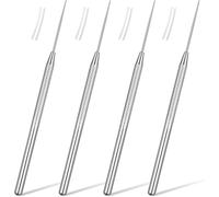 4Pcs ClayNeedle Tools Detail Pottery Sculpture with Non-Slip Grip Protective for Ceramics Sculpting DIY Detailed Carving
