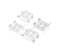 4pcs Clips de Fixation pour Traceur GPS pour Chien, Clips en Silicone pour Traceur d'Activité de Localisation d'animaux Accessoires de Remplacement Compatibles avec Tractive GPS (Blanc)