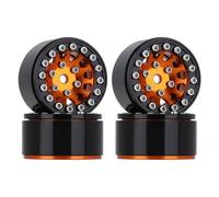 4pcs CNC 1. Rims de Roue Beadlock de 0 Pouce compatibles avec 1/24 1/18 Échelle RC Crawler tels Que SCX24 AX24 ENDURO24 MODÈLE W1049(4PCS W1049GD)