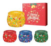 4Pcs Coffret Bougie Noel Bougies de Noël Cadeau Yoga Femme,5,65 OZ Bougie de Noël Parfumées Coffret,Lot Bougies Design Coffret Bougies Parfumées,Coffret Cadeau Bougies Parfumées pour Décoration Maison