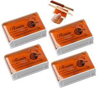 4Pcs Colophane Violon, Naturelle Résine Pour Violon, Rosin Pour Violon, Colophane Violoncelle, Transparente De Faible Poussièr, Universelles Pour Alto Contrebasse Arcs Instruments De Musique